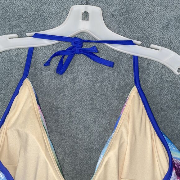 Swimsuits For All Swimsuit Womens 18 Blue One Piece Bathing Suit Beach Vacation - Picture 9 of 12